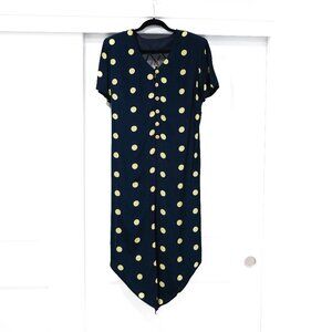 Joseph Ribkoff Size 10 Vintage Polka Dot Midi Dress NWOT